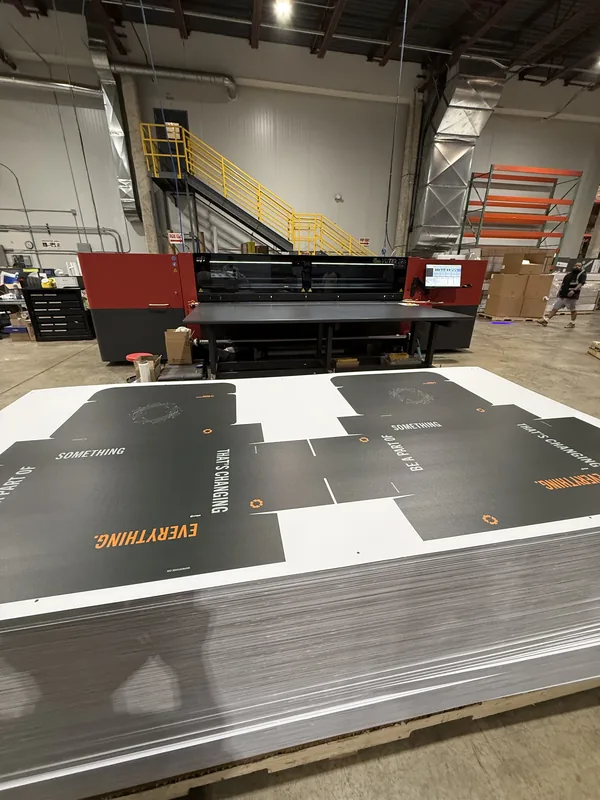 Large format printing services — VUTEk flatbed wide format printer CCG New Jersey
